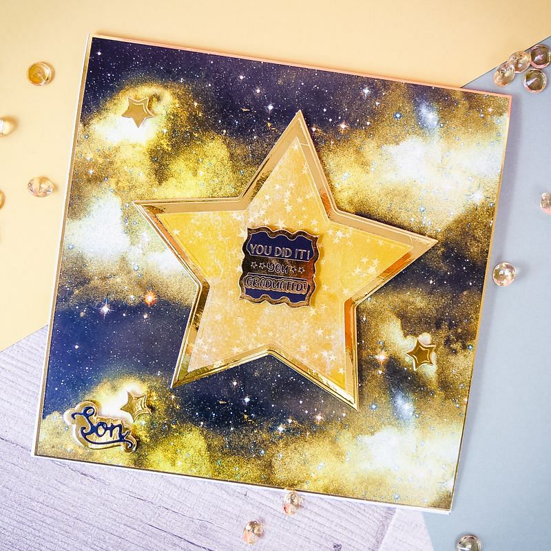 Duo Design Paper Pad - Hidden Galaxies & Starry Nights | Hunkydory Crafts