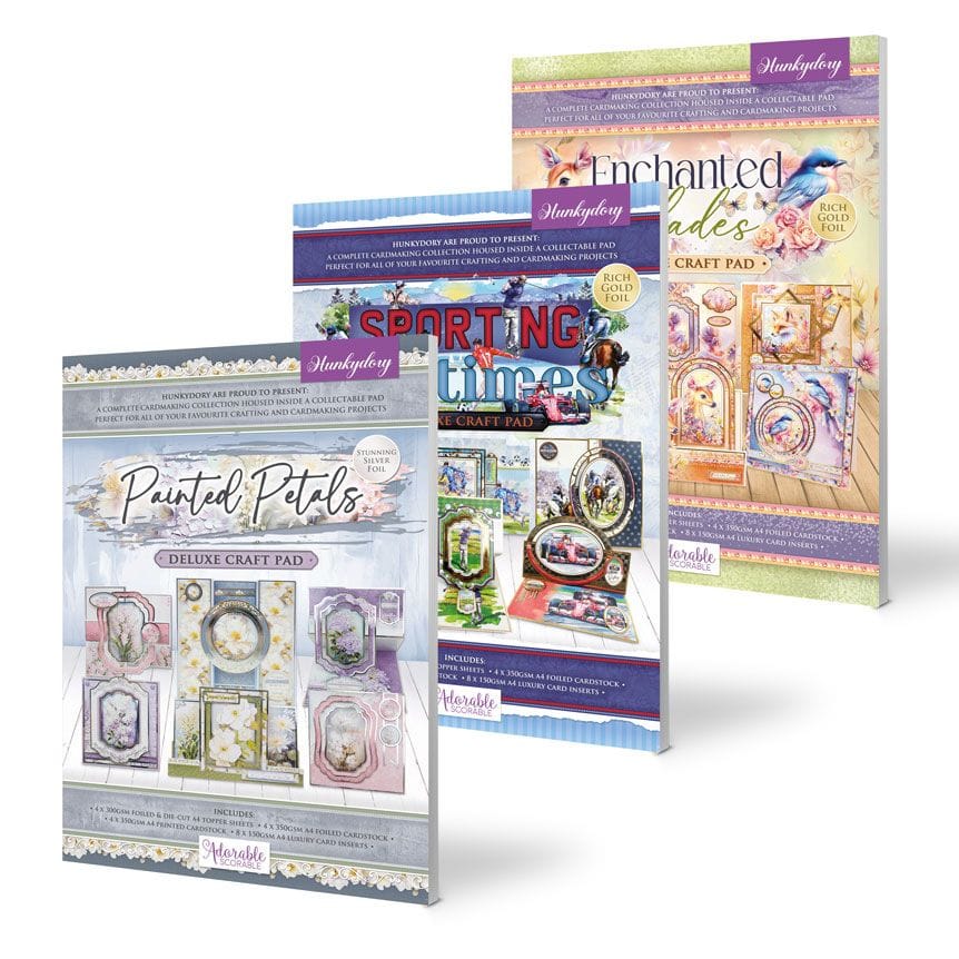 Hunkydory Crafts - Confezione Da 36 Inserti Per Biglietti In Carta 140g/m² - Collezione Meadow Farm, A4