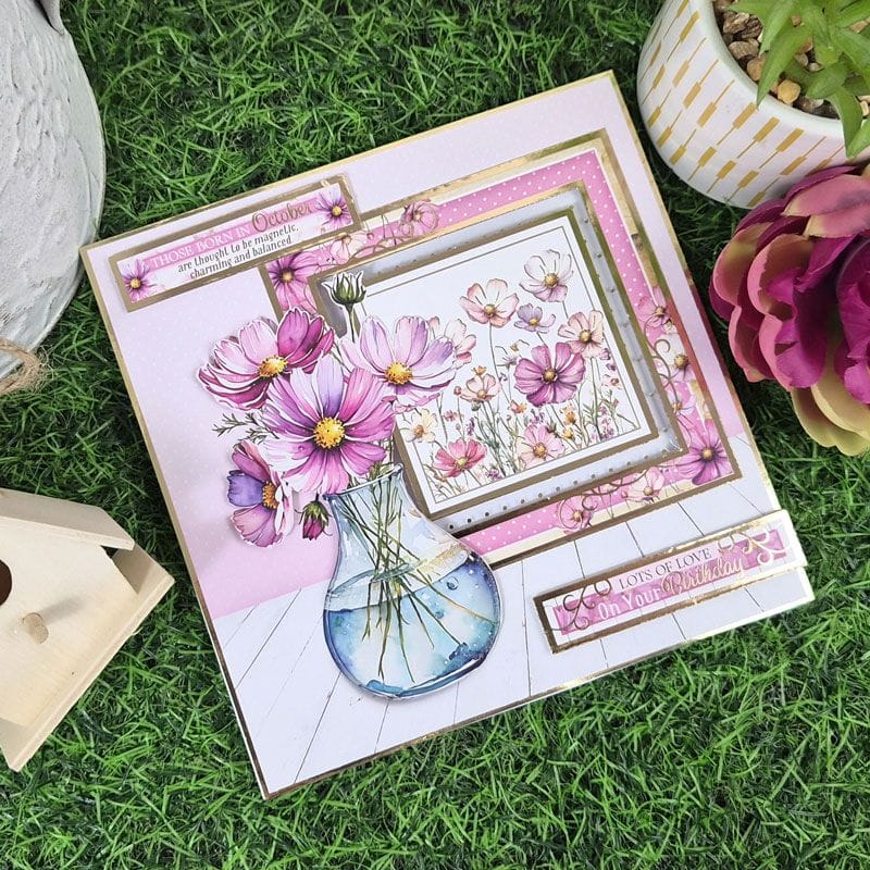 October - Cosmos Luxury Topper Sheet | Hunkydory Crafts