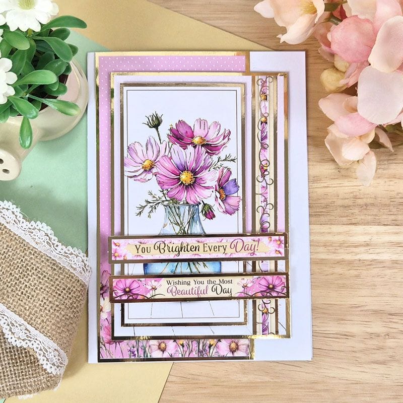 October - Cosmos Luxury Topper Sheet | Hunkydory Crafts