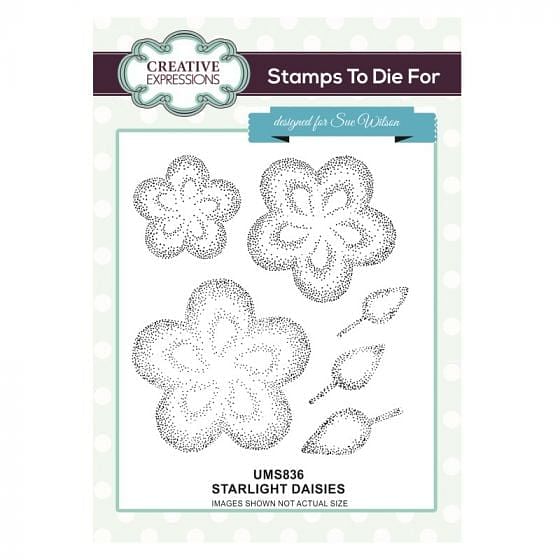 Stamps to Die For - Starlight Daisies Pre cut stamp set