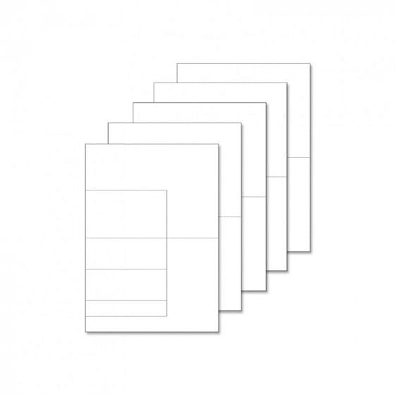 Fancy Shaped Card Blanks - A5 Side Stepper