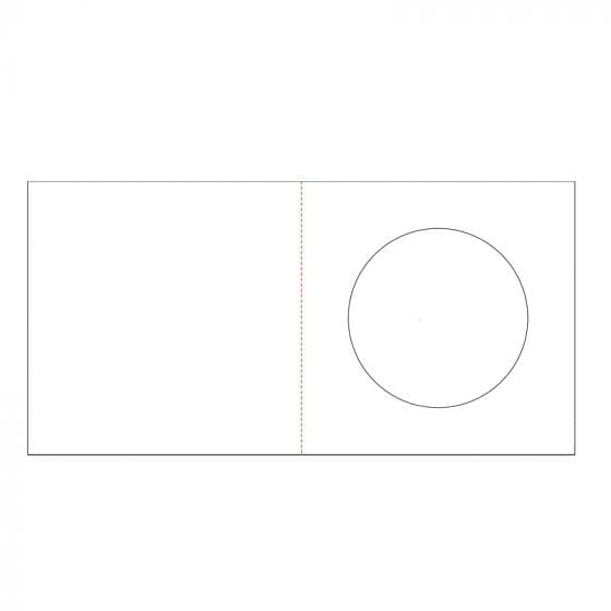 6" x 6" Circle Aperture Card Blanks
