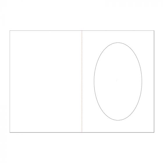 A5 Oval Aperture Card Blanks