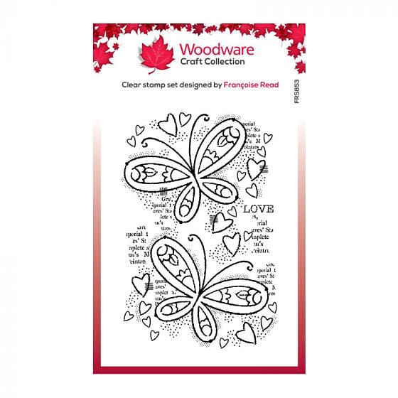 Woodware Clear Stamp - Butterfly Confetti