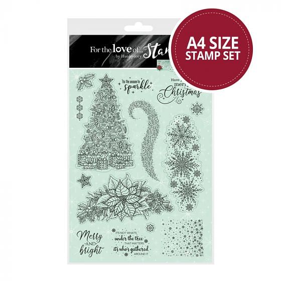 A Sparkling Christmas - Edge It A4 Stamp Set