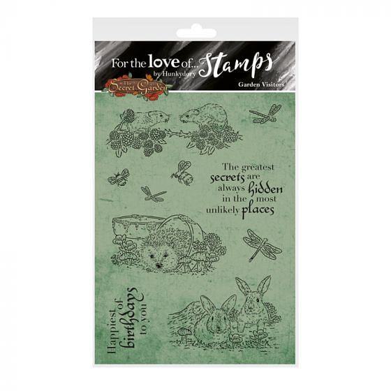 For the Love of Stamps - Garden Visitors A6 Stamp Set