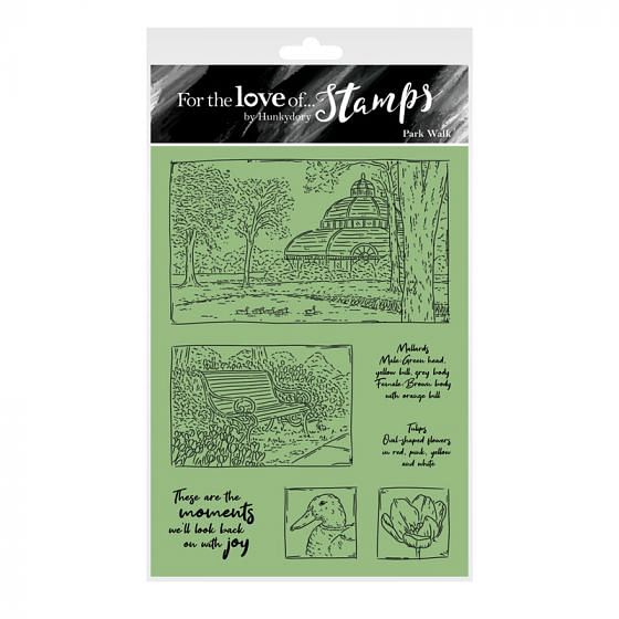 For the Love of Stamps - Park Walk A6 Stamp Set