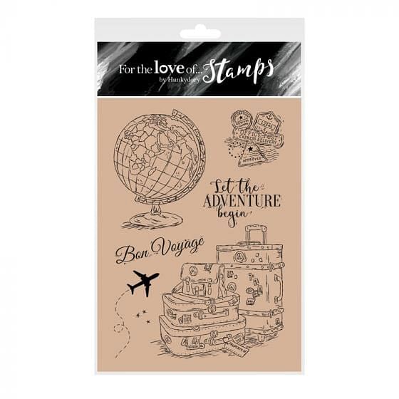 For the Love of Stamps - Around the Globe A6 Stamp Set