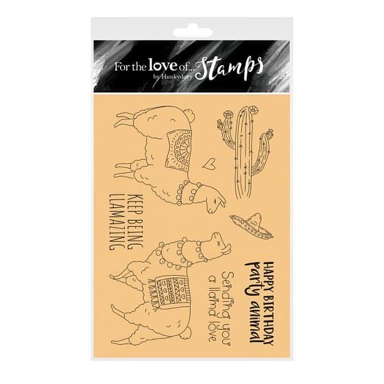 For the Love of Stamps - Llama Love A6 Stamp Set