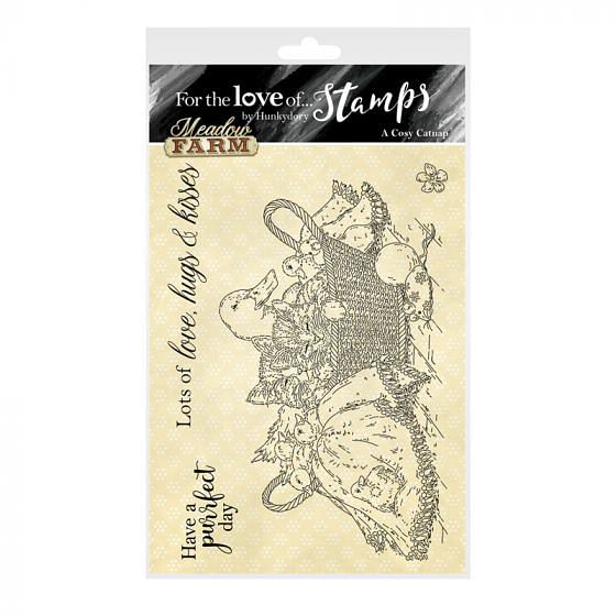 For the Love of Stamps - A Cosy Catnap A6 Stamp Set