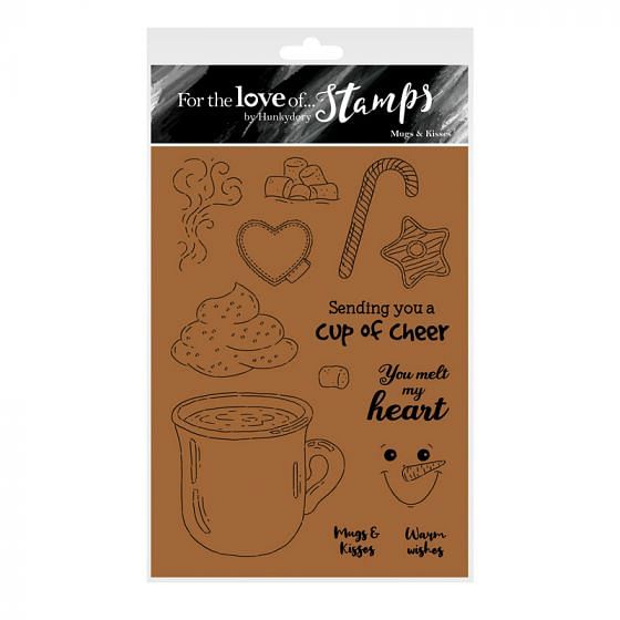 For the Love of Stamps - Mugs & Kisses A6 Stamp Set