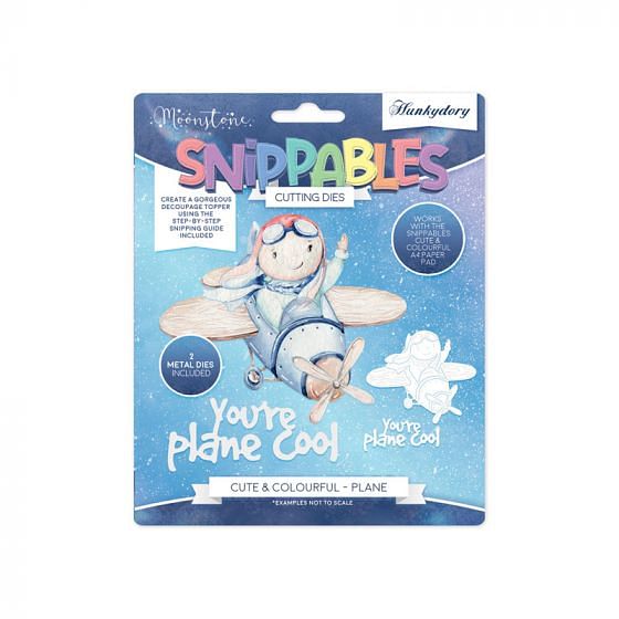 Moonstone Dies - Snippables Cute & Colourful - Plane