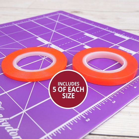 Ultra Hi-Tack Tape Megabuy - 6mm & 3mm x 5 Rolls Each | Hunkydory Crafts