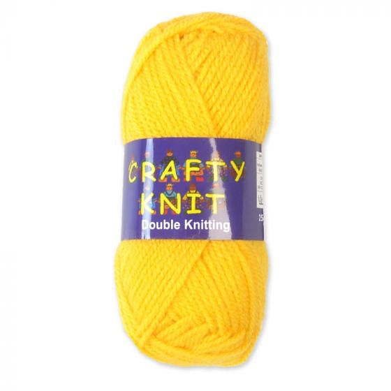 Crafty Knit DK Yarn 25g - Yellow