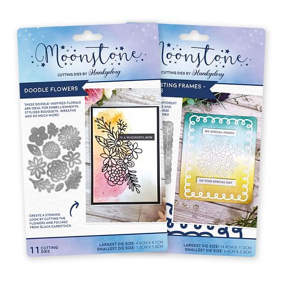 Moonstone Dies - Doodle Flowers & Nesting Frames Multibuy | Hunkydory ...