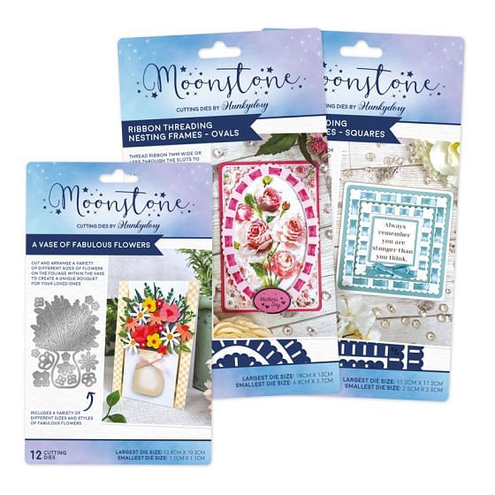 Moonstone Dies - Ribbon Threading Ultimate Collection | Hunkydory Crafts