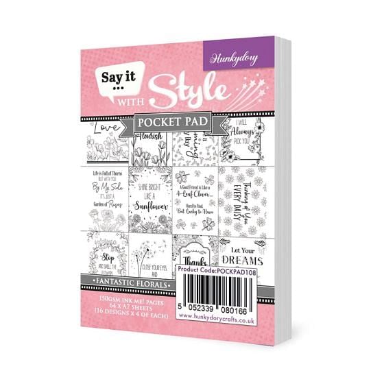Say it with Style Pocket Pads - Fantastic Florals