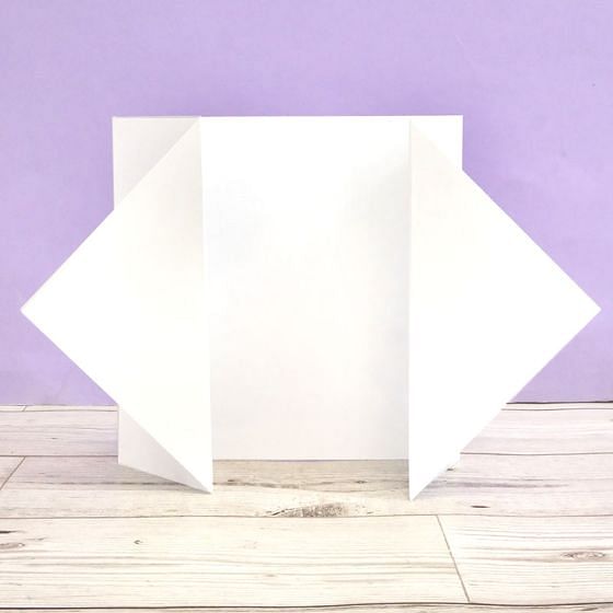 Luxury Shaped Card Blanks & Envelopes - Diamond Gatefold