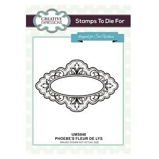 Stamps to Die For - Phoebe's Fleur de Lys Pre cut stamp