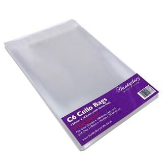 Clear Display Bags - For 6" x 4" Card & Envelope - x 50 Bags