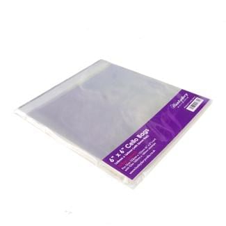 Clear Display Bags - For 6" x 6" Card & Envelope - x 50 Bags