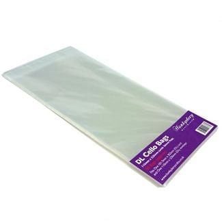 Clear Display Bags - For 8" x 4" & DL Card & Envelope - x 50 Bags