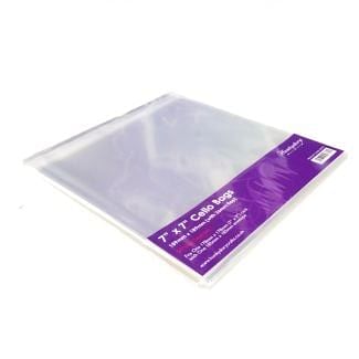 Clear Display Bags - For 7" x 7" Card & Envelope - x 50 Bags
