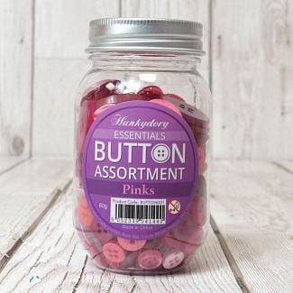 Hunkydory Button Assortment - Pinks