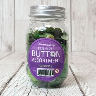 Hunkydory Button Assortment - Greens