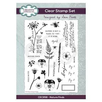 Creative Expressions Sam Poole - Nature Finds A5 Clear Stamp Set