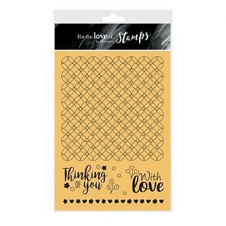 For the Love of Stamps - Lovely Lattice A5 Stamp Set