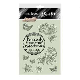 For the Love of Stamps - Filigree Flowers - Violet