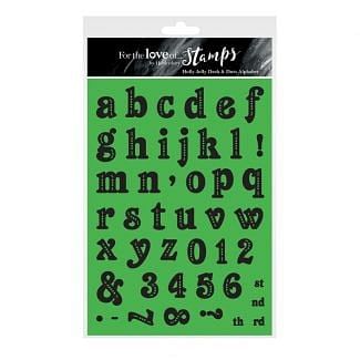 For the Love of Stamps - Holly Jolly Dash & Dots Alphabet