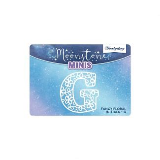 Moonstone Minis - Fancy Floral Initials - G