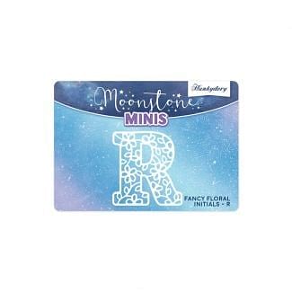 Moonstone Minis - Fancy Floral Initials - R