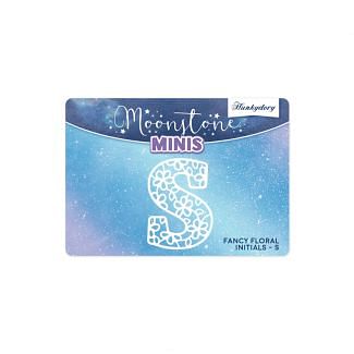 Moonstone Minis - Fancy Floral Initials - S