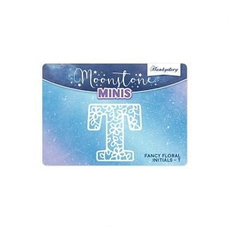 Moonstone Minis - Fancy Floral Initials - T