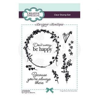 Creative Expressions Designer Boutique Collection Springtime Blooms A6 Clear Stamp Set