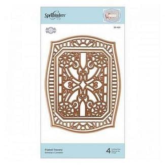 Spellbinders Flourished Fretwork Fluted Tracery Etched Die