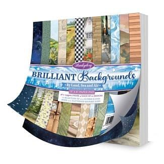 Brilliant Backgrounds - By Land, Sea and Air - 8" x 8" Paper Pad