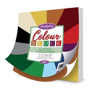 Colour Block Paper Pads - Classic Christmas - Matt