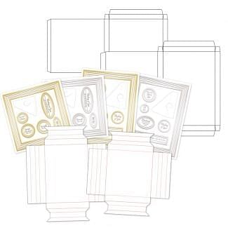Deco-Large Box Frames & Handmade Card Boxes - Square & Rectangle Multibuy