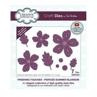 Creative Expressions Sue Wilson Finishing Touches Pierced Summer Blossom Craft Die