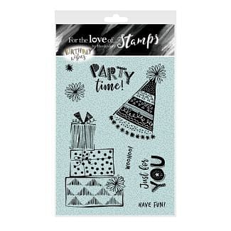 For the Love of Stamps A6 Stamp Set - Party Time