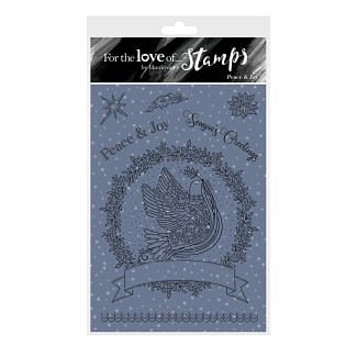 For the Love of Stamps - Peace & Joy A6 Stamp Set