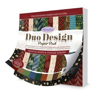 Duo Design Paper Pads - Festive Lights & Vintage Stripes
