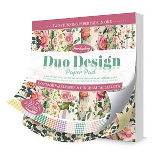 Country Wallpaper & Gingham Table Cloth Duo Design Paper Pad