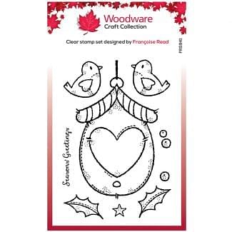 Woodware Clear Stamp - Christmas Birdhouse