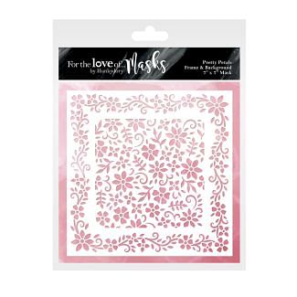 For the Love of Masks - Pretty Petals Frame & Background